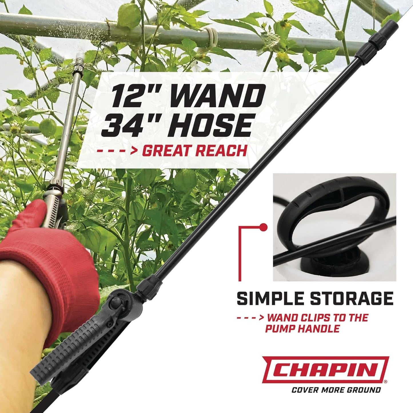 Chapin 20004 Made in USA 1 -Gallon Lawn and Garden Pump Pressured Sprayer